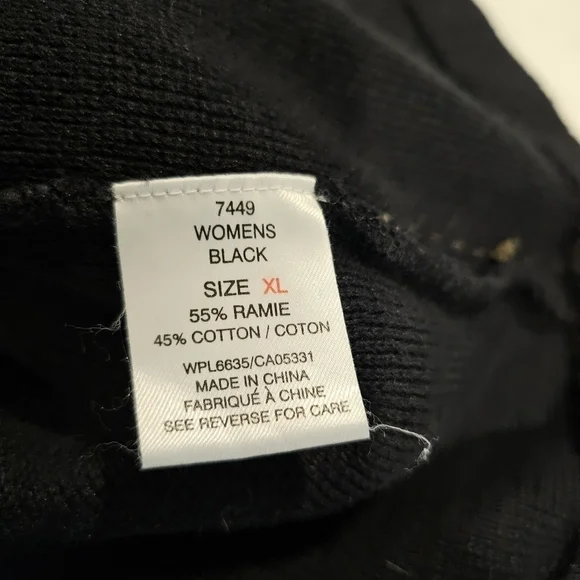 Vintage Woolrich Winter Snowman Applique zip front Vest Black Vest sz XL - Picture 6 of 12